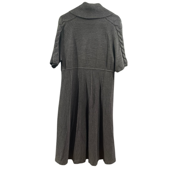Jones New York Dark Gray Short Sleeve Dress - Size Extra Large - Picture 4 of 5